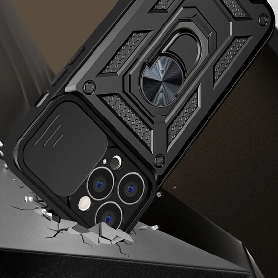 Telefontok a iPhone 14 Pro Max, CamShield Slide, fekete