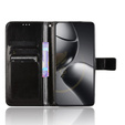 Pattintható tok a Xiaomi 14T, Crazy Horse Wallet, fekete