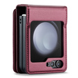 CASEME flip tok Samsung Galaxy Z Flip5 5G, Litchi Wallet, piros