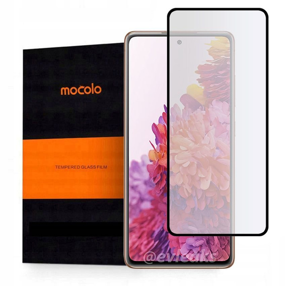 Mocolo Full Glue edzett üveg a következőkhöz Samsung Galaxy S20 FE, fekete keret