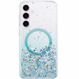 Tok Samsung Galaxy S24, Glittery, MagSafe-hoz, zöld