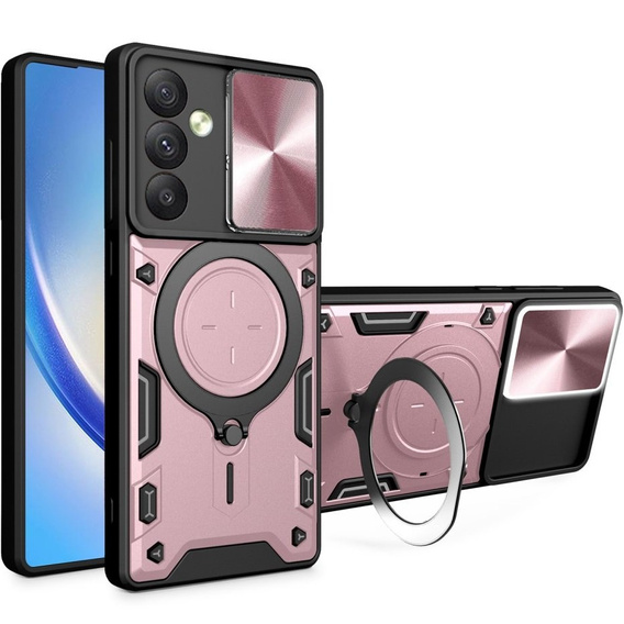 Páncélozott tok Samsung Galaxy A54 5G, CamShield Slide, rózsaszín rose gold