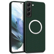 Telefontok a Samsung Galaxy S22 Plus, Magsafe Slim Carbon, zöld