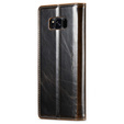 CASEME flip tok Samsung Galaxy S8+ Plus, Waxy Textured, kávé