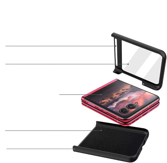 Tok Motorola Razr 50 Ultra, PC Case, rózsaszín