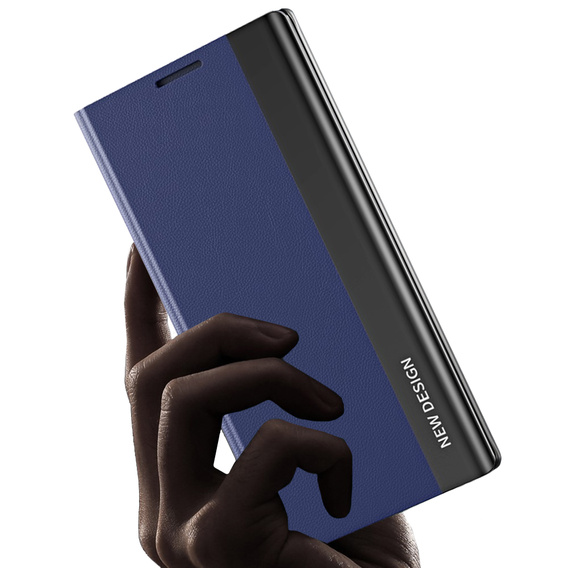 Pattintható tok a Samsung Galaxy S22 Ultra 5G, Side Magnetic, sötétkék