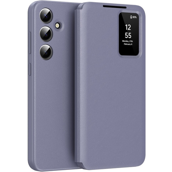 Flip tok Samsung Galaxy S25+ Plus, Smart View Wallet, lila
