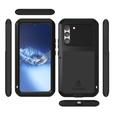 Love Mei Telefontok a Samsung Galaxy S22+ Plus, armored with glass, fekete
