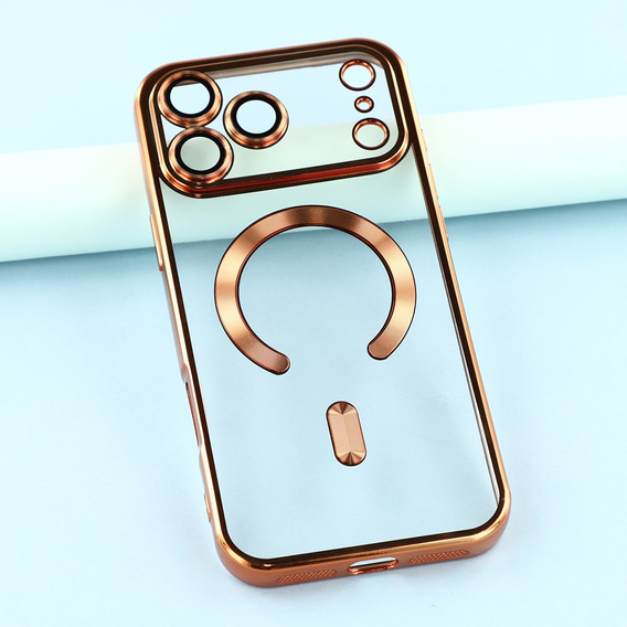 Electro MagSafe tok iPhone 17 Pro készülékhez, narancssárga színű