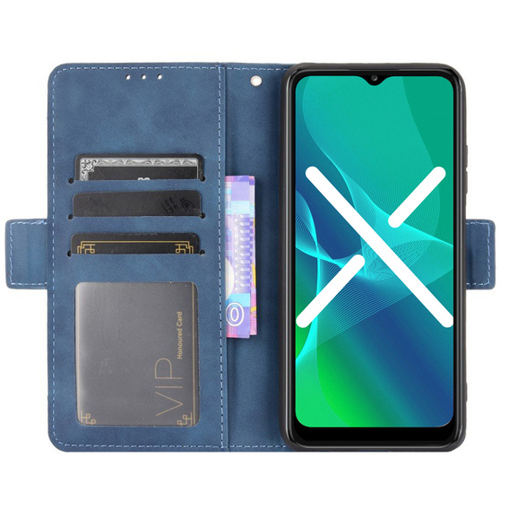 Pattintható tok a Oppo Reno5 Lite, Card Slot, kék