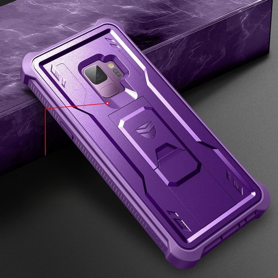 Páncélozott tok a Samsung Galaxy S9, Dexnor Full Body, lila