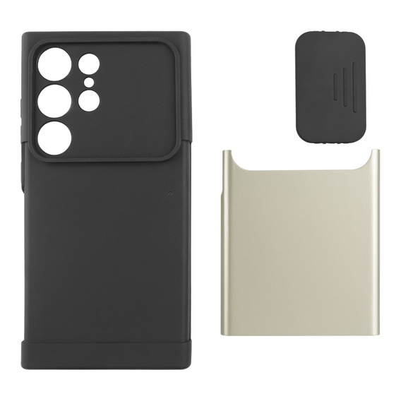 Telefontok a Samsung Galaxy S24 Ultra, ERBORD MagProtect Slide Camera, arany