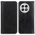 Pattintható tok OnePlus 13, Split Leather, fekete