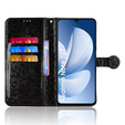 Flap tok Realme Note 70T 4G, Wallet Rhombus, fekete