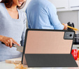 Tojás Lenovo Idea Tab 11" 2025 TB336FU TB336ZU, állvány, Smartcase tolltartóval, rózsaarany színű