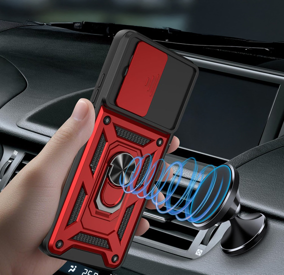 Telefontok a Oppo Reno 13, CamShield Slide, piros