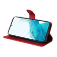 Pattintható tok a Samsung Galaxy A54 5G, Leather Wallet, piros