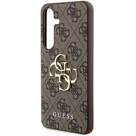 GUESS Telefontok a Samsung Galaxy A55, 4G Big Metal Logo, barna