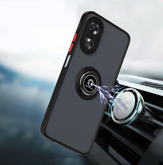 Tok Oppo A78 4G, Frosted Ring, fekete