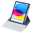 Billentyűzet tok iPad 11" 2025 A16 (11 gen.) / iPad 10.9" 2022 (10 gen.), Rotary 360° Leather, lila