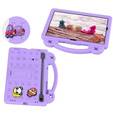 Gyermek tok Samsung Galaxy Tab S7/S8/S9, Cute Patterns, állvánnyal, lila