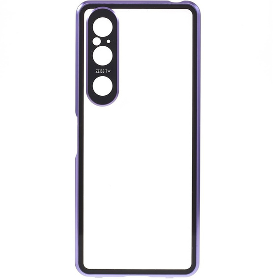 Tok Sony Xperia 1 V, Magnetic Dual Glass, lila