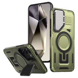 Tok Samsung Galaxy S24 FE, Military MagSafe with camera protection, zöld