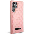Karl Lagerfeld Telefontok a Samsung Galaxy S23 Ultra, Saffiano Mono Metal, rózsaszín