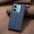 Pattintható tok a Xiaomi Redmi Note 13 5G, BINFEN Wallet, kék