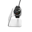 Alumínium USB dokkolóállomás a Garmin Fenix 7/7S/7X/6/6X/6S/6S készülékhez, ezüst színű