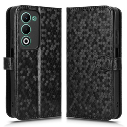 Flap tok Oppo A5 5G / A5m, Wallet Rhombus, fekete