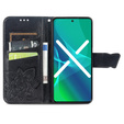 Pattintható tok a Xiaomi Redmi Note 12 4G, Butterfly, fekete