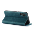CASEME tok Samsung Galaxy A04S / A13 5G, Leather Wallet Case, zöld