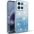 Tok Motorola Moto G86 5G, Glitter Flower, kék