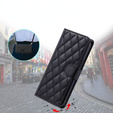 Flap tok Samsung Galaxy S25 Ultra, Rhombus Crossbody Leather, fekete