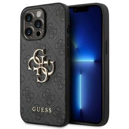 GUESS Telefontok a iPhone 14 Pro, 4G Big Metal Logo, szürke