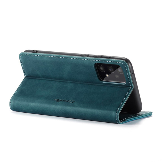 CASEME tok Samsung Galaxy A53 5G, Leather Wallet Case, zöld