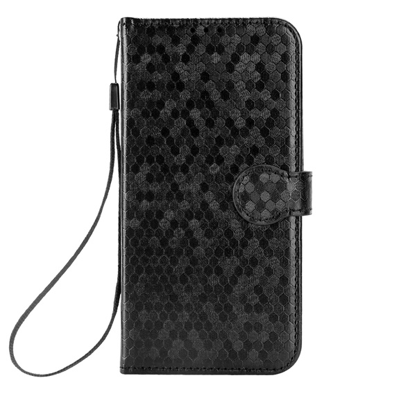 Flap tok Realme Note 70T 4G, Wallet Rhombus, fekete