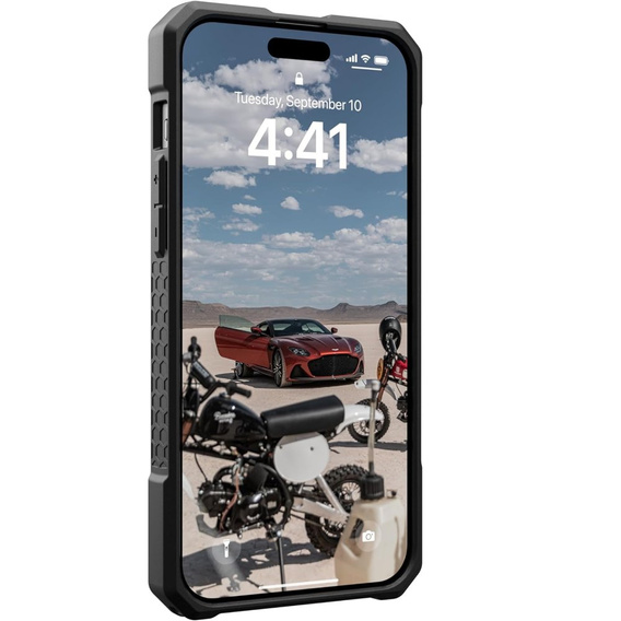 Urban Armor Gear Telefontok a iPhone 15 Plus, Monarch Pro Carbon MagSafe, fekete