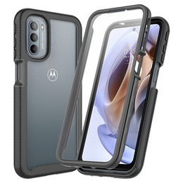 Tok Motorola Moto G51 5G készülékhez, Shockproof, fóliával, kék