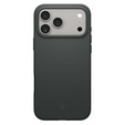 Spigen tok iPhone 17 Pro készülékhez, Szilikon Fit MagSafe, Abyss zöld