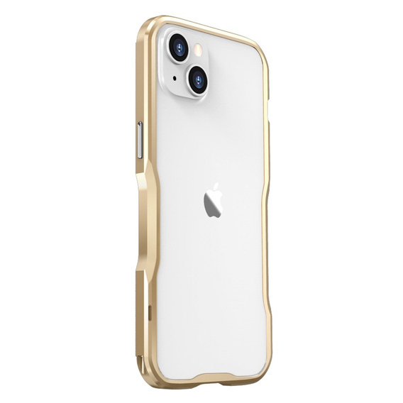 Teletok LUPHIE iPhone 14 Plus-hoz, Armor Bumper, arany