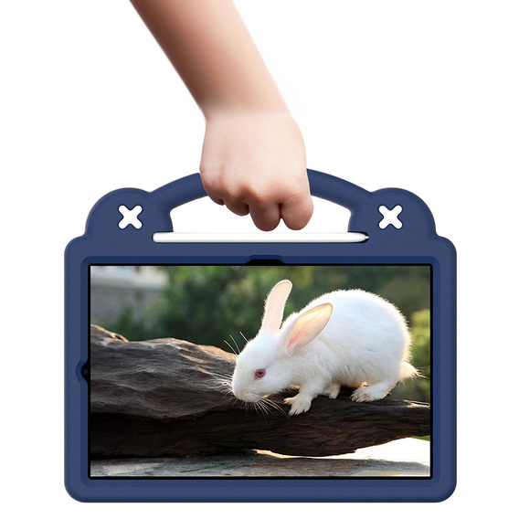 Gyermek tok Samsung Galaxy Tab S6 Lite 10.4 2020/2022 / Tab A7 2020 T500 / T505 / Tab S6 T860/T865, Cute Patterns, állvánnyal, sötétkék