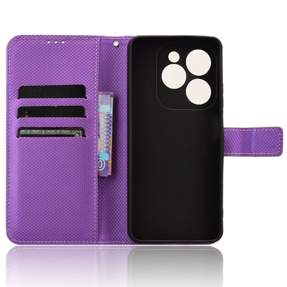 Pattintható tok a Infinix Hot 40i, Wallet Smart Magnet, lila