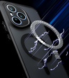 Tok Honor 400 Pro 5G-hoz, MagSafe, ERBORD Matt Case, fekete + képernyőüveg