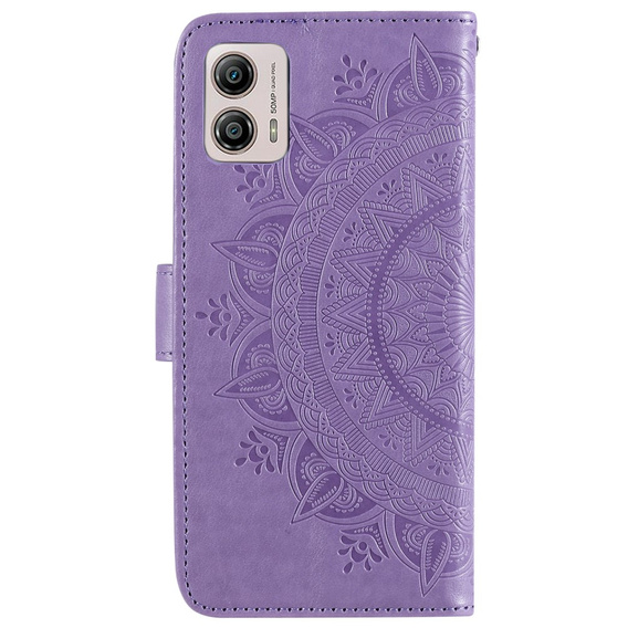 Pattintható tok a Motorola Moto G53 5G, Mandala, lila