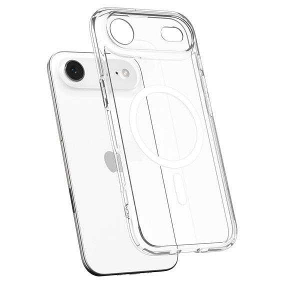 Spigen Ultra Hybrid MagSafe tok iPhone Air készülékhez, átlátszó/fehér