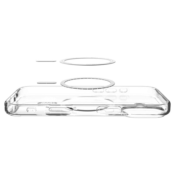 Spigen Ultra Hybrid MagSafe tok iPhone 17 készülékhez, átlátszó/grafit