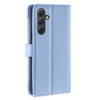 Pattintható tok a Samsung Galaxy A54 5G, Wallet Zipper Pocket, kék
