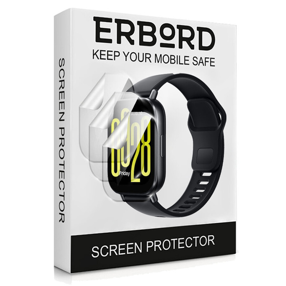 3x ERBORD hidrogél fólia Xiaomi Redmi Watch 5 Active